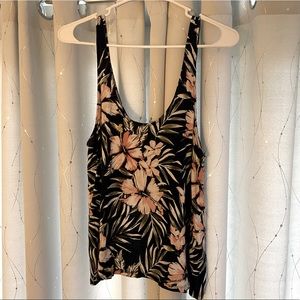 Flowy floral tank top